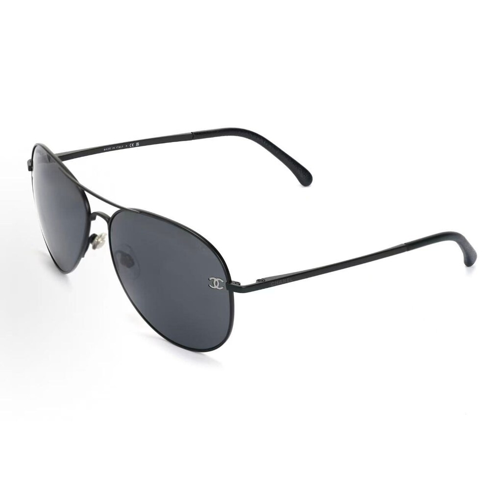 Chanel Black Aviator Sunglasses - Picture 4 of 4